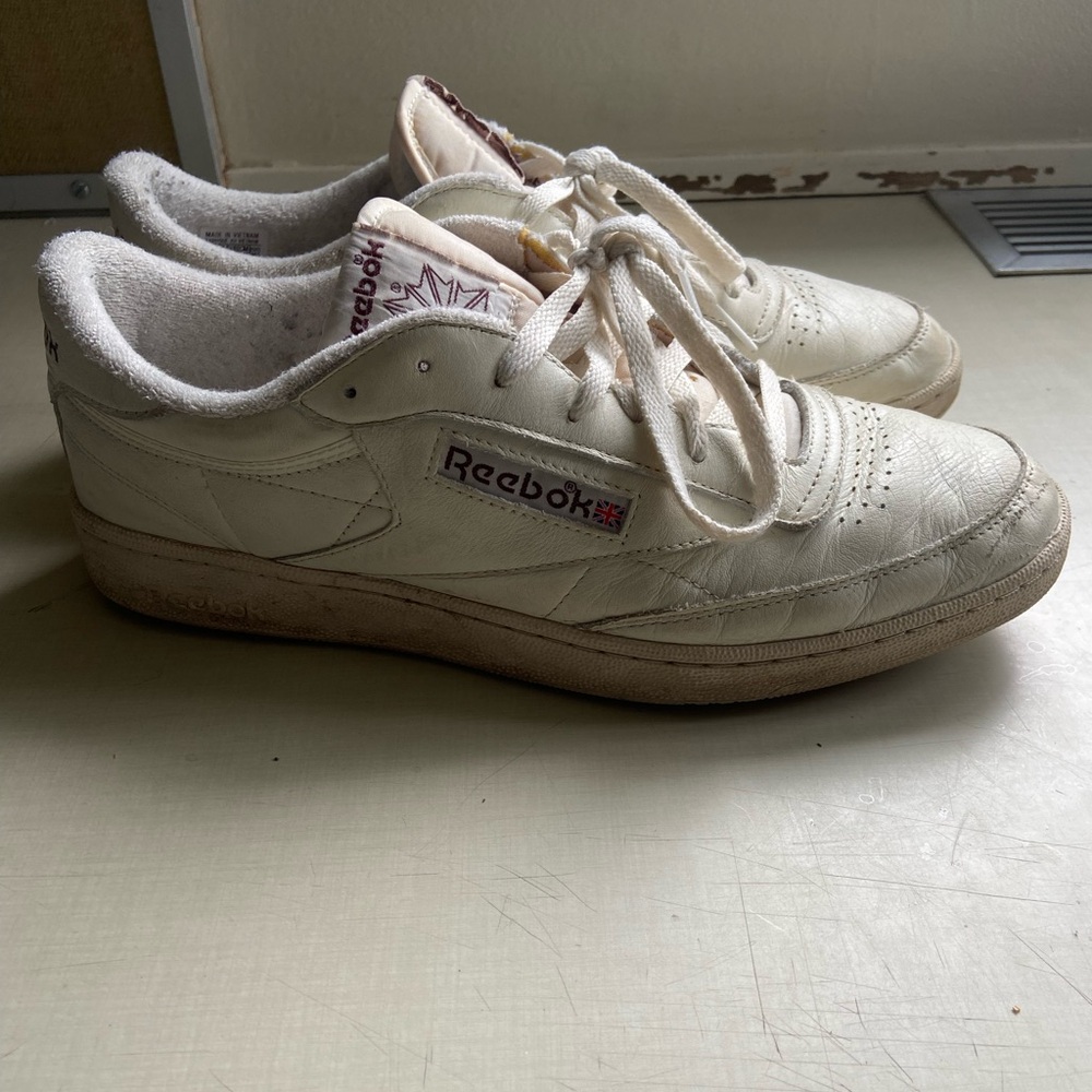 Men’s 12.5 Reebok Club C 85 Crimson Shoes Vintage